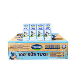 Sữa tươi không đường Vinamilk 100% (thùng 48 hộp x 180ml)