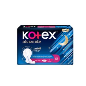 Băng Vệ Sinh Kotex Ban Đêm Mặt Bông Siêu Mỏng Cánh 35cm