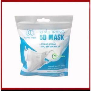 Khẩu trang 5D cường thịnh màu be 10 cái/ túi