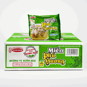 Miến Phú Hương vị sườn heo (thùng 24 gói x 58g)