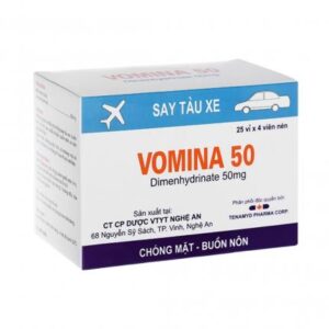Thuốc chống say tàu xe vomina plus (vĩ )